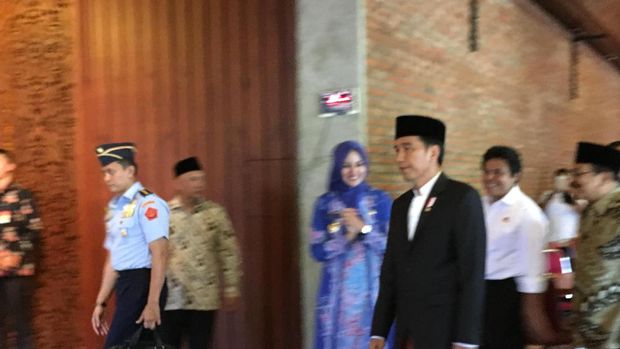 Presiden Jokowi akan meresmikan masjid di pondok pesantren Nurul Islam KH Muhyiddin. Foto: Ray Jordan/detikcom