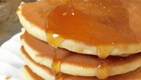 Di Hazumi, Akasaka ada pancake klasik Jepang. Disajikan panas dengan butter, strawberry, es krim, pisang dan whipped cream. Alamat : 2-17-55 Akasaka, Minato-ku, TokyoFoto: Istimewa