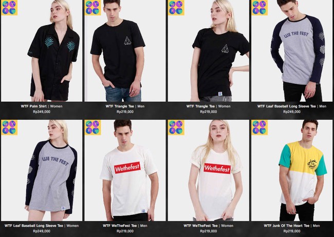 Pada instagram resmi Monstore, t-shirt yang sama persis dengan Jokowi ini dijual seharga Rp 249 Ribu. Dan t-shirt tersebut  hanya dijual di booth Monstore sepanjang tiga hari festival musik ini dihelat. Foto: Dok. Monstore