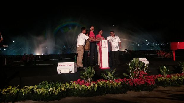 Diresmikan Djarot, Air Mancur Kini 'Menari' dengan Indah di Monas
