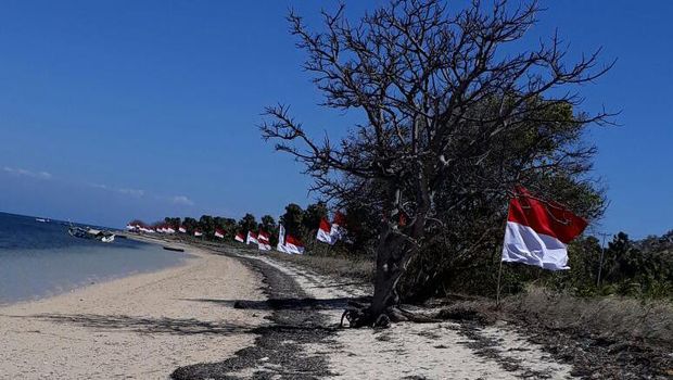 Saat 1.000 Bendera Merah Putih Berkibar di Perbatasan RI-Timor Leste