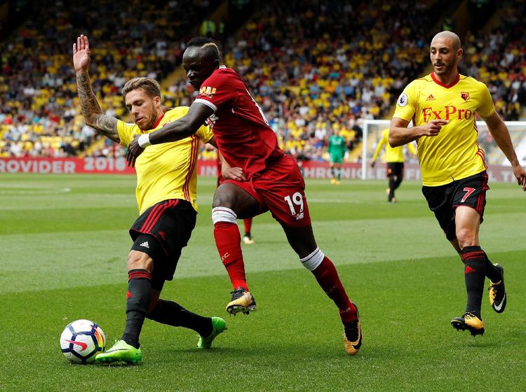 Watford Unggul, Liverpool Unggul... Ujung-ujungnya Tak Ada yang Menang