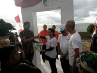 Saat 1.000 Bendera Merah Putih Berkibar di Perbatasan RI-Timor Leste