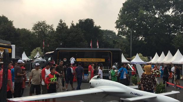 Drone Rajawali di acara pameran alutsista Kemenhan