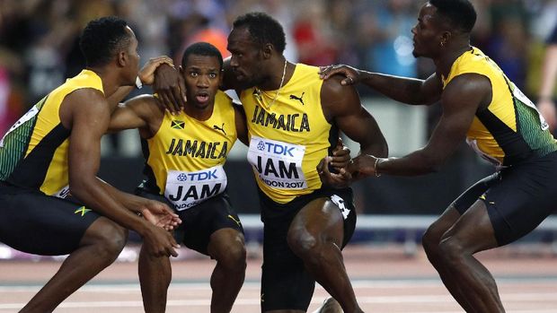 Cedera Rusak Perlombaan Terakhir Bolt