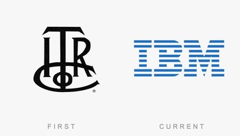 Evolusi logo IBM. Foto: designhd