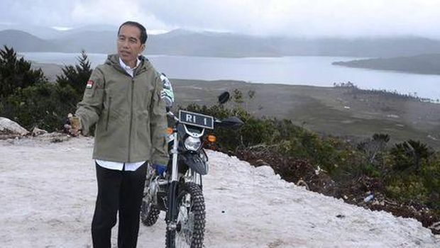 Jokowi di Wamena.