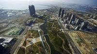 Proyek reklamasi yang sukses selanjutnya ada di Korea Selatan. Songdo adalah sebuah kota reklamasi di pantai barat. Luasnya mencapai 5.000 hektar. Progres pembangunannya kini sudah mencapai 50%. Istimewa/Instagram.