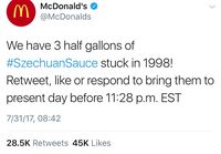 Saus Szechuan McDonald's Kembali Laku Terjual Rp 200 Juta