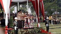 Pembukaan Raimuna Nasional XI juga dihadiri oleh Ketua Kwartir Nasional Gerakan Pramuka Adhyaksa Dault dan Menpora Imam Nahrawi.