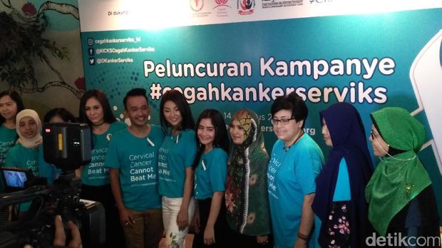 Prilly Latuconsina jadi duta pencegahan kanker serviks.