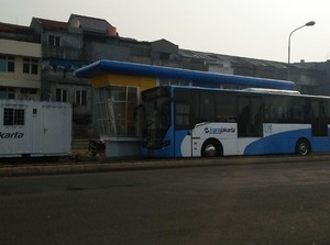 Ada Aksi di Monas, Bus TransJ Koridor 2 Dialihkan