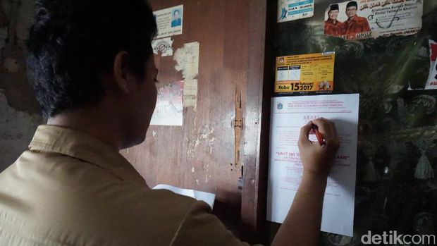 261 unit di Rusun Tambora disegel.