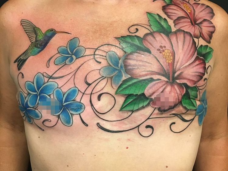 Indahnya Tato Mastektomi Menghiasi Payudara Para Penyintas Kanker