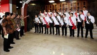 Begini persiapan gladi bersih jelang sidang tahunan di Kompleks Parlemen, Senayan, Jakarta, Senin (14/8/2017).