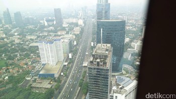 Pemandangan Kota Jakarta terlihat di sini. (Foto: detikINET/Agus Tri Haryanto)