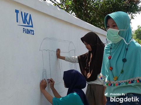 Mural peringati HUT ke-72 RI/