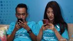 Saat Gaya Duduk Sarwendah Lebih Laki dari Ruben Onsu