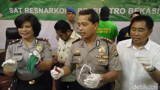 Rio Reifan di Polresta Bekasi.