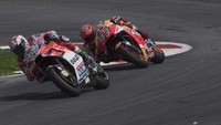Sempat puasa kemenangan di tiga balapan beruntun, Dovizioso lantas mengakhirinya di balapan Austria pertengahan Agustus lalu. Dia mengalahkan Marc Marquez (Mirco Lazzari gp/Getty Images)