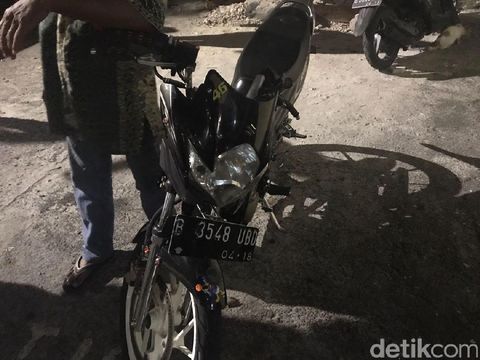 Barang bukti motor yang dicuri pelaku