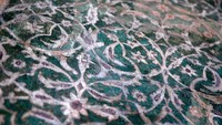 Inilah detail dekorasi di dinding di Masjid Sulemanija (Dado Ruvic/Reuters)