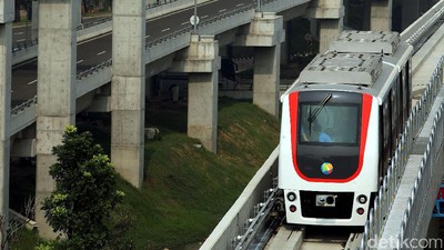 Foto : Begini Penampakan Skytrain Bandara Soekarno-Hatta