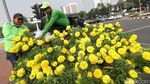 Jelang HUT RI, Kawasan Patung Kuda Dipercantik
