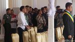 Momen Keakraban Jokowi dan Panglima di Geladi Resik HUT RI