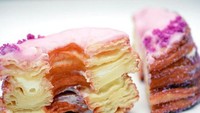 Ini adalah pelopor food hybrid berbahan croissant. Namanya Cronut yang dibuat oleh Dominique Ansel Bakery. Cronut berbentuk layaknya donat namun menggunakan adonan croissant. Foto: Istimewa