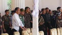 Geladi resik itu dipantau langsung oleh Presiden Jokowi dan Panglima TNI Jenderal Gatot Nurmantyo