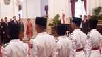 Dikukuhkan Jokowi, Mereka Akan Kibarkan Sangsaka Merah Putih