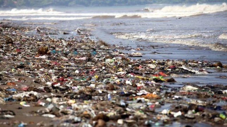 Ilustrasi sampah di laut (CNN) Ilustrasi sampah di laut (CNN)