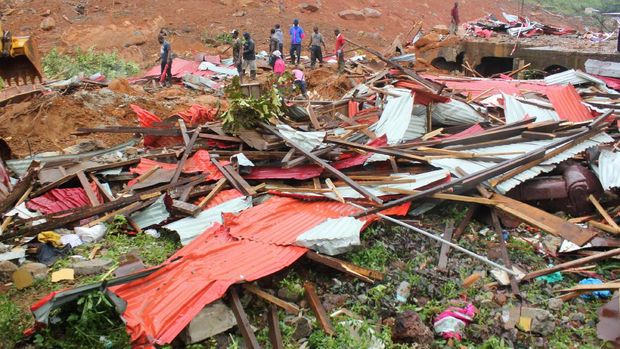 312 Orang Tewas Akibat Banjir dan Longsor di Sierra Leone