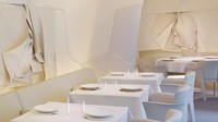 Suka yang simple? Restoran Sur Mesure di Paris bisa Anda sambangi. Letaknya ada di hotel Mandarin Oriental. Nuansanya clean karena interior restoran serba putih. Foto: Istimewa