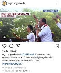 Menhub Budi Karya ngeband / 