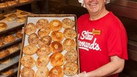 Di Connecticut ada Crogel yang memadukan croissant dengan bagel. Adonan croissant dibuat seukuran bagel lalu dipanggang. Nyamm! Foto: Istimewa