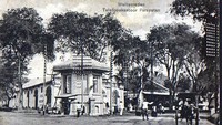 Gedung telekomunikasi di gedung ini pertama kali digunakanya telepon terletak di perempatan Tugu Tani, Kebon Sirih.  Istimewa/Colletie Tropenmuseum