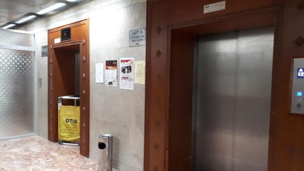 Lift gedung Nusantara I DPR ini katanya kerap anjlok