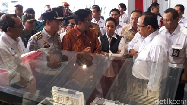 3 Menteri Jokowi Resmikan Pembangunan Rusun di Atas Stasiun