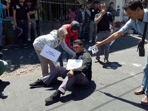 Pembunuhan Kapas Krampung Direkonstruksi, 12 Adegan Diperagakan