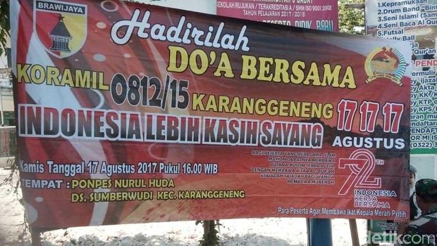 Aksi 171717 juga dilakukan di beberapa titik Lamongan/