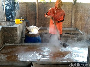 Petani di Lamongan Mampu Produksi Garam Beryodium secara Tradisional
