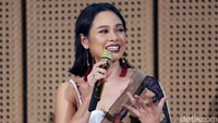 Ia tampil menawan di acara perilisan video klipnya tersebut. Pool/Palevi S/detikFoto.