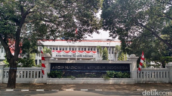 Gedung ANRI di Jl Ampera, Jakarta Selatan. Inilah gedung yang difungsikan untuk menyimpan arsip-arsip negara termasuk Naskah Proklamasi (Danu Damarjati/detikcom)