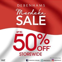 Di mal dekat tempat tinggalmu ada Debenhams? Coba mampir dan lihat gelaran sale hingga 50% yang diberikannya pada 17an tahun ini.