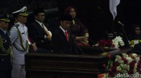 Presiden Joko Widodo membacakan nota keuangan (Foto: Gibran Maulana Ibrahim/detikcom)