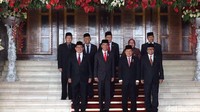 Karena kurang sehat, Novanto tidak ikut berfoto bersama dengan pimpinan parlemen lainnya (Foto: Fida/detikcom)
