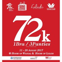 Bukan hanya busana, brand pakaian dalam juga ada yang menggelar sale. Menyambut Hari Kemerdekaan, Wacoal memberi diskon sampai 45% untuk item bra dan celana dalam.