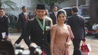 AHY yang memastikan SBY akan datang. Dan benar, sang ayah tiba tak lama kemudian. Foto: Bagus Prihantoro/detikcom